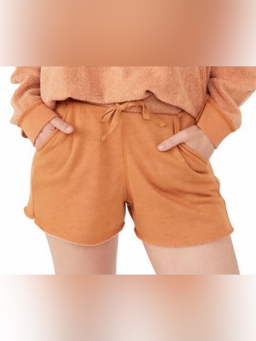 Free People Kelly Rae Hem Cozy Shorts 🩳 Size S